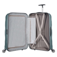 德国直邮Samsonite新秀丽Cosmolite系列贝壳行李箱/拉杆箱V22 冰蓝色 68L/25寸  73350-1432