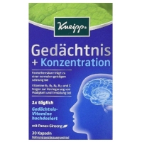 德国直邮 Kneipp Gedächtnis + Konzentration K...